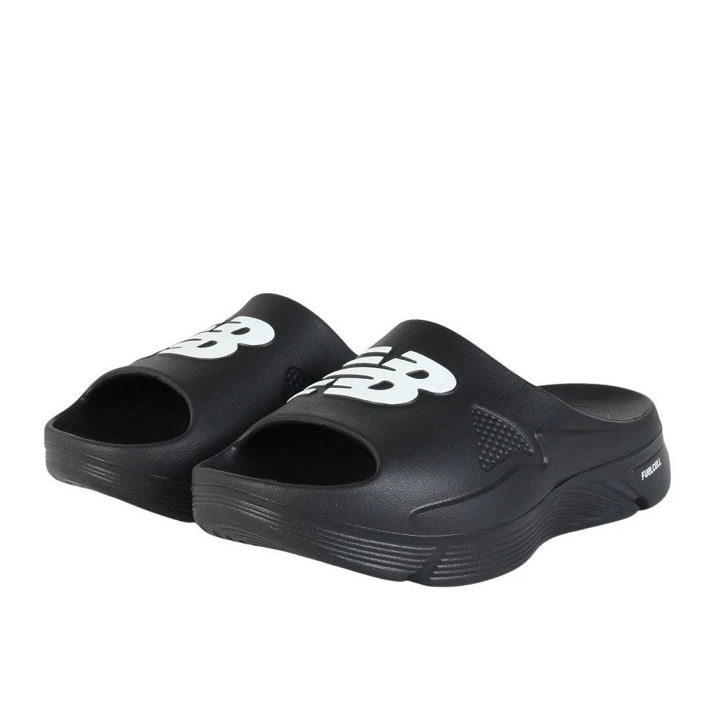 Men's Size 8 - New Balance FuelCell Slide Black White Sandals SMFFCB1 NEW